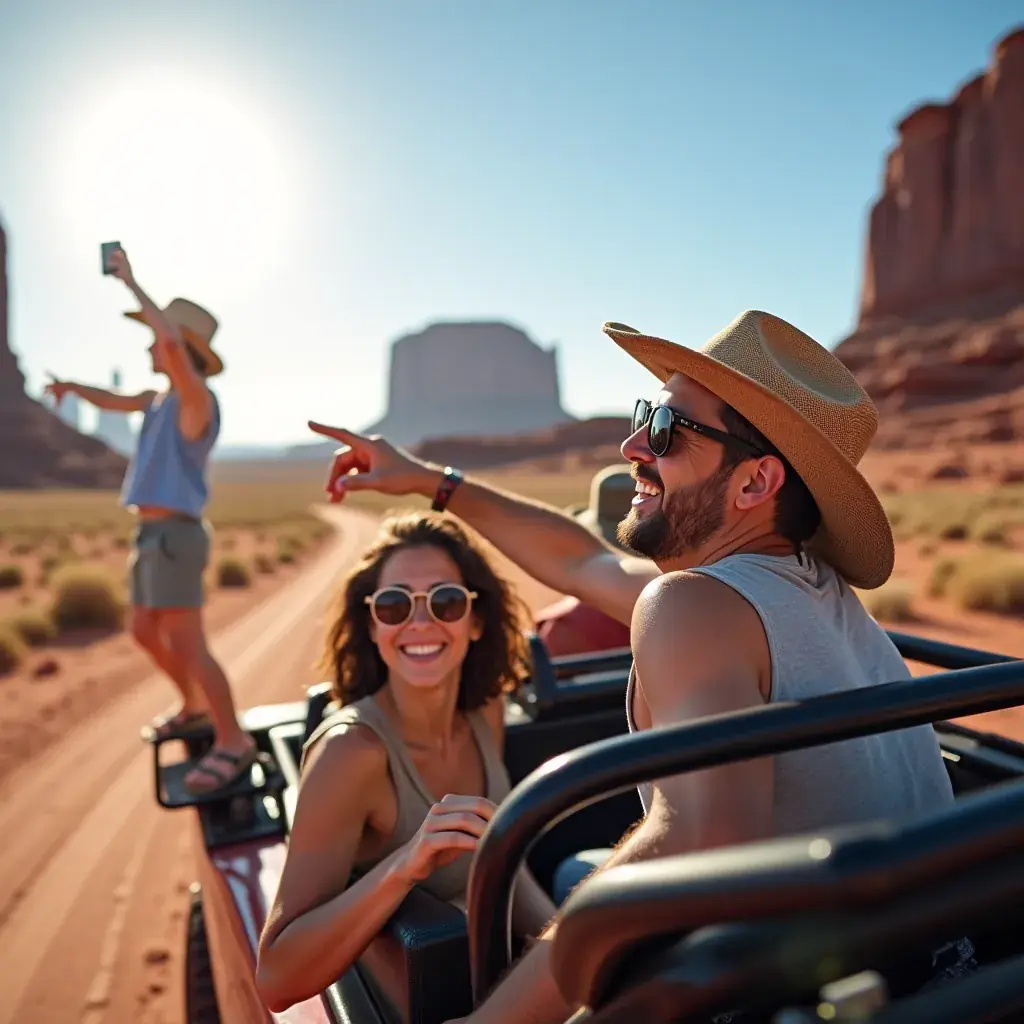 Крупный план кактусов, растущих на фоне пустынного пейзажа