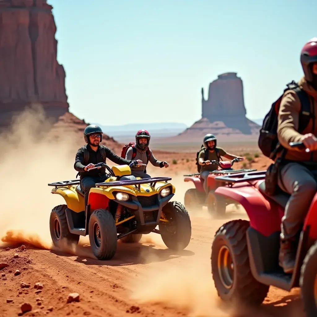 Путешественники, наслаждающиеся видом на знаменитые скалы в Монументальной долине