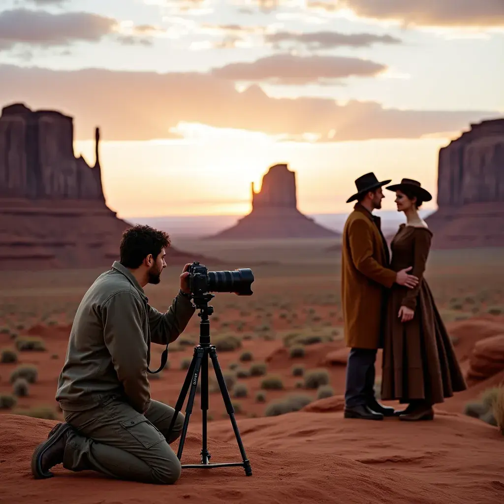 Панорамный вид на Монументальную долину, запечатленный с высоты