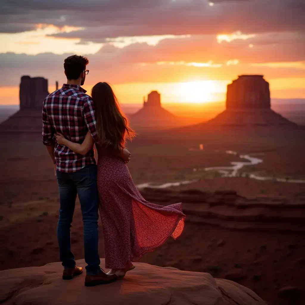 Пешеходная тропа, ведущая к одной из знаменитых скал Монументальной долины